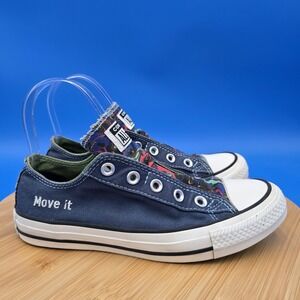 CONVERSE by‎ YOU Custom Slip-On Sneakers  Women's 6 Blue